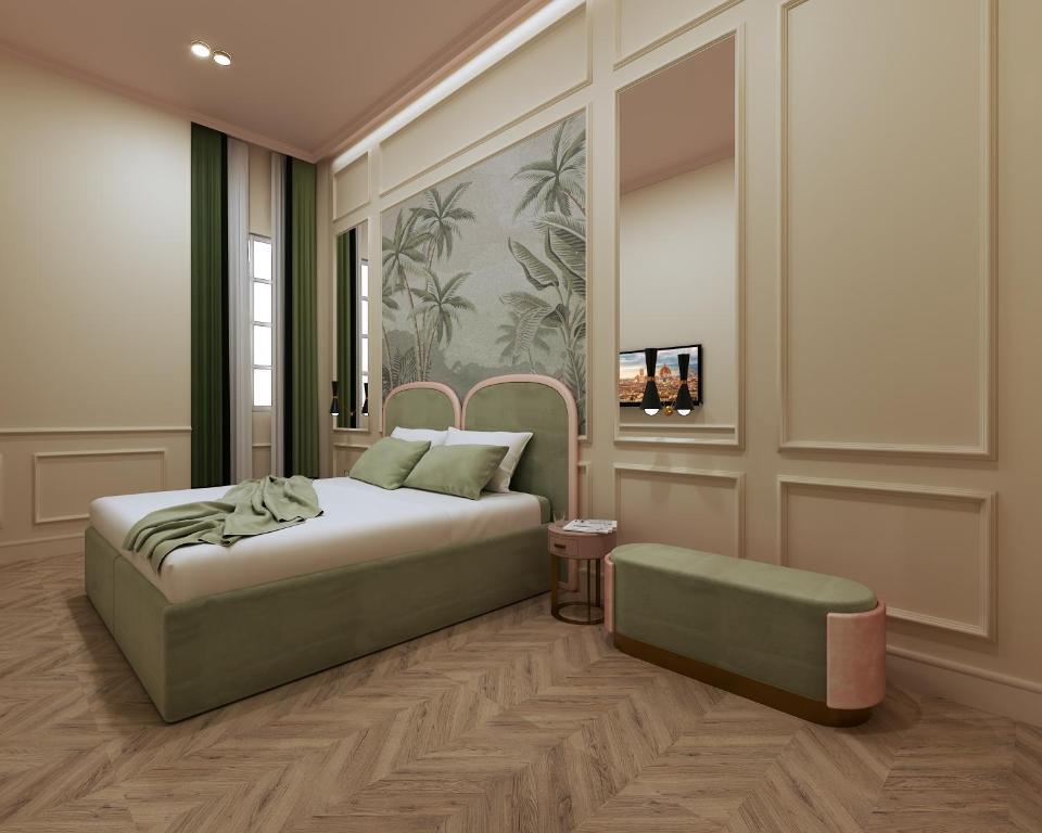 Hotel La Gemma Florencia Exterior foto 3D rendering of a bedroom