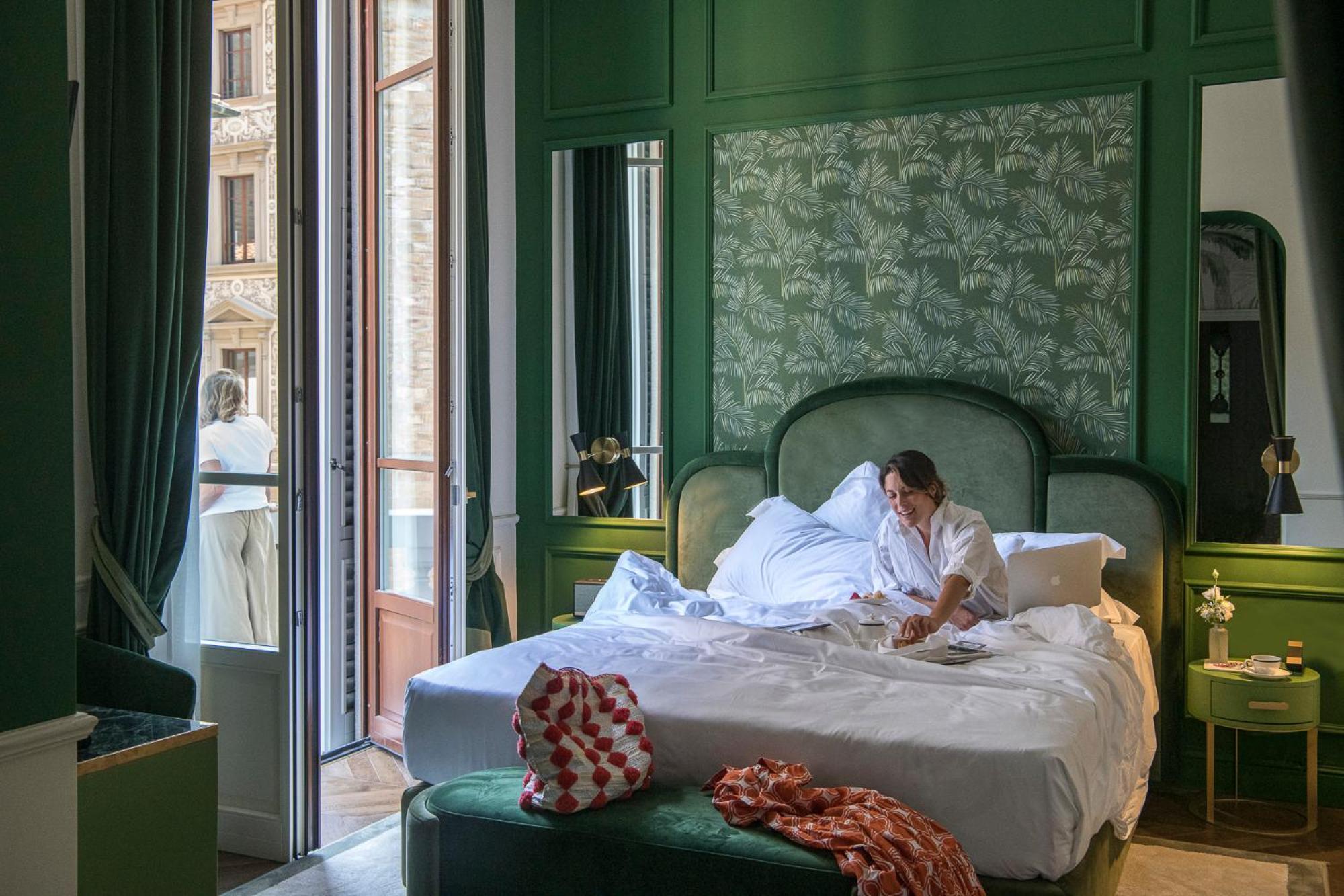 Hotel La Gemma Florencia Exterior foto A guest room at the Hotel
